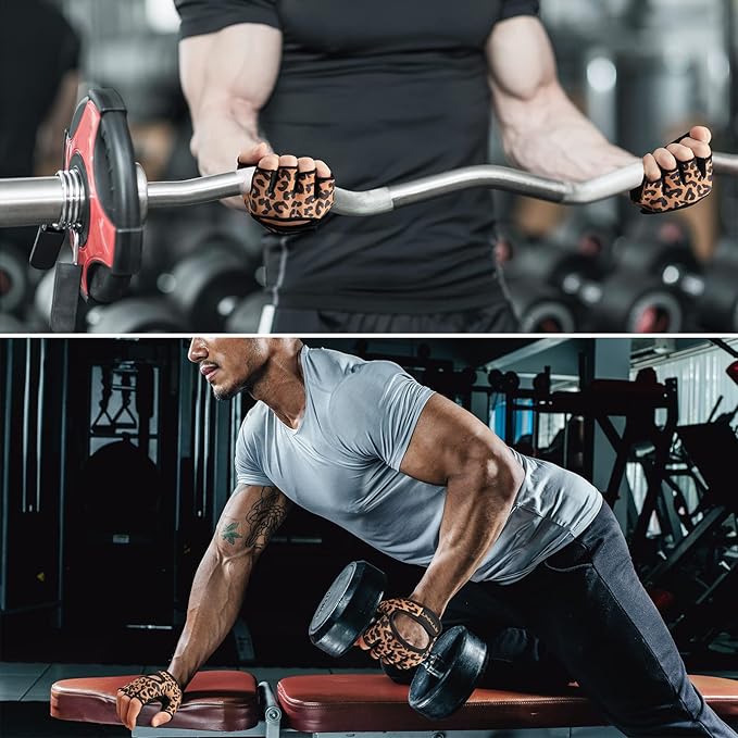 Minimal Weight Lifting Gloves,Short Micro Workout Gloves Grip Pads with Full Palm Protection & Extra Grip for Men Women Weightlifting,Gym,Exercise Training