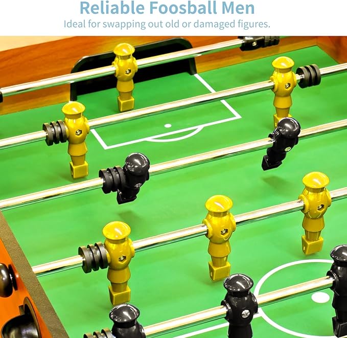 26 Pcs Foosball Men, Resin Foosball Replacement Parts, Table Soccer Player Set for Tournament Foosball