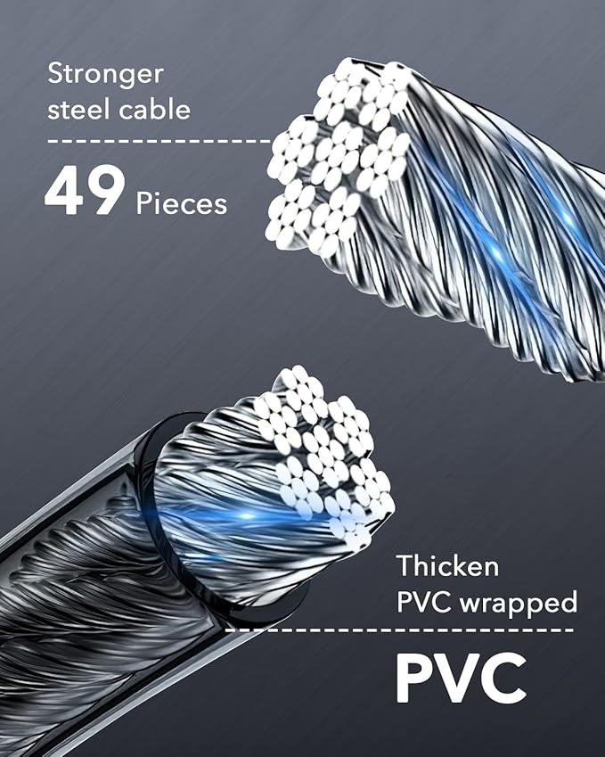 Bike Lock Cable with Combination,High Security 5-Digit Resettable Combination Bicycle Lock Anti-Theft, with Mounting Bracket for Bikes and Scooters