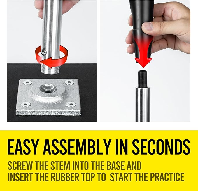 Portable Batting Tee for Baseball/Softball, Height Adjustment from 25-37 inch,Easy Transport Premium Baseball Tee with Rubber Top,Heave Duty Base Hitting Tee for Kids/Youths/Adults