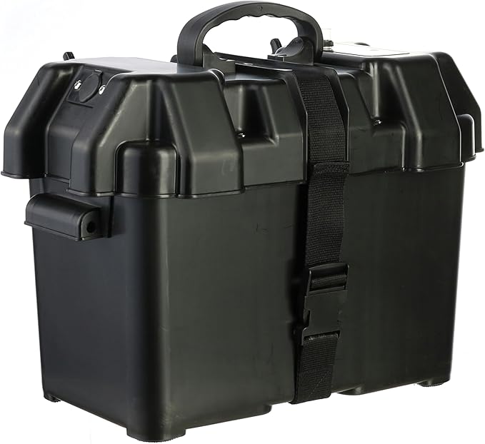 Newport Trolling Motor Smart Battery Box Power Center with USB and DC Ports, Medium