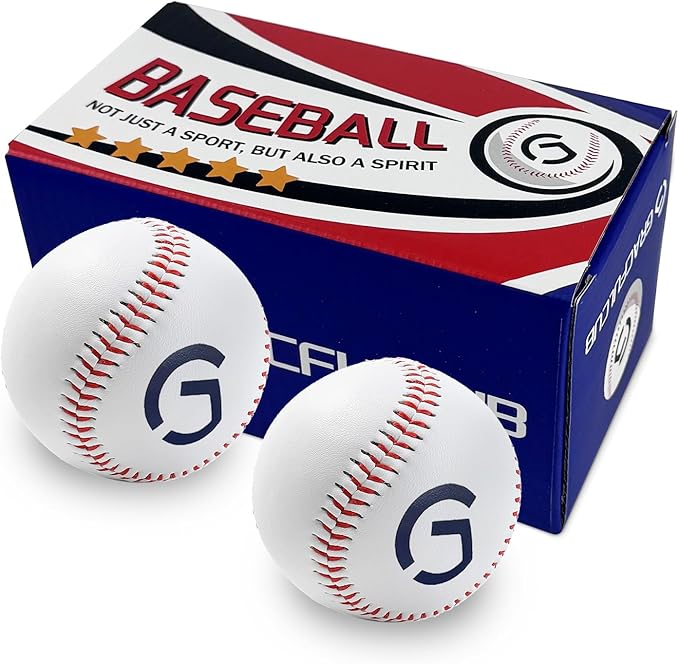 Gracfulcub Baseball Ball, Official Game Baseballs for Youth and Adult Baseball Players Training, Official Size and Weight Suitable for Batting Fielding Hitting Pitching Practice