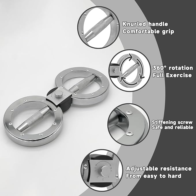 Burn Machine 10 Pounds Multifunctional Spinning Burn Rotator Machine Resistance Adjustable Arm Exercisr Gripster Forearm Trainer 360 Degree Rotatable Home Gym Arm and Shoulder Strength Trainer