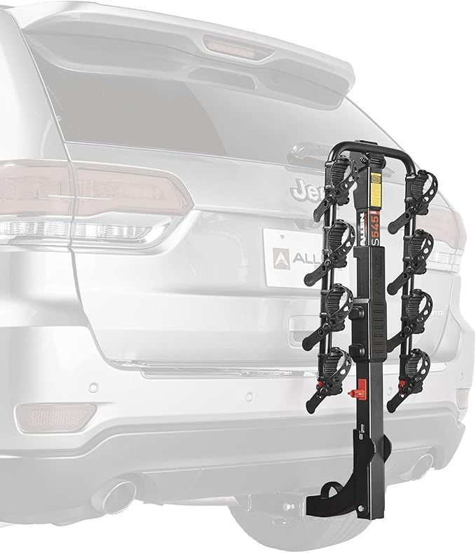 Allen Sports Premier Hitch Mounted 4-Bike Carrier, Model S545, Black