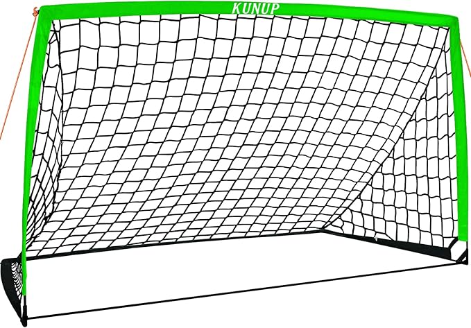 5×3 6x4 9x5 FT Portable Kids Soccer Goal for Backyard, Foldable Soccer Practice Net with Carrying Bag for Toddler Youth Adult Pop Up Soccer Training Equipment Indoor and Outdoor Sports Game