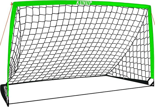 5×3 6x4 9x5 FT Portable Kids Soccer Goal for Backyard, Foldable Soccer Practice Net with Carrying Bag for Toddler Youth Adult Pop Up Soccer Training Equipment Indoor and Outdoor Sports Game