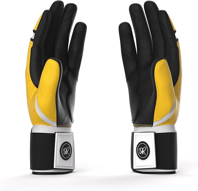 Drip & Rip Baller Series - Youth Batting Gloves + Adult Batting Gloves - for Softball and Baseball - Long Cuff Style for Men and Youth