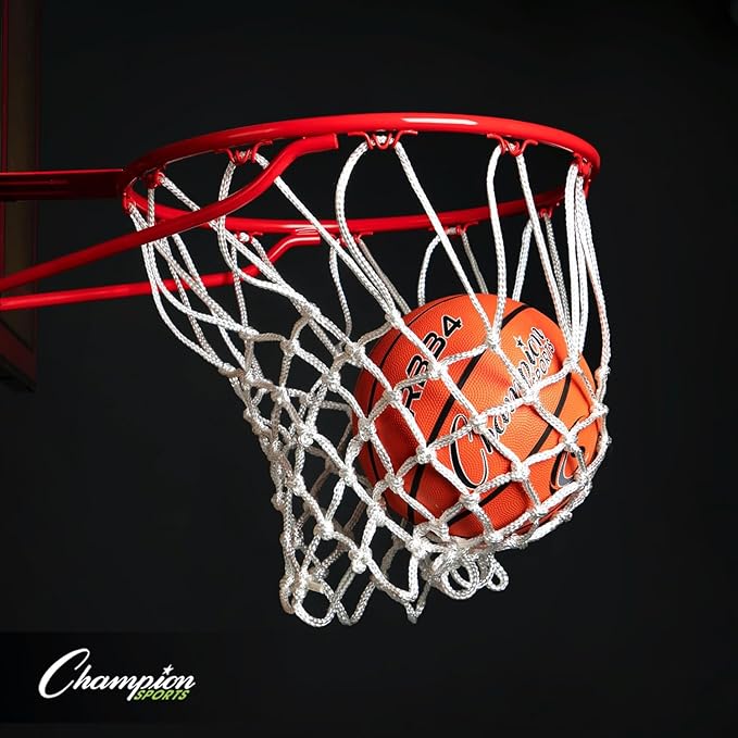 Champion Sports Rubber Basketballs – Heavy Duty Pro-Style, Indoor/Outdoor Use, Premium Basketball Equipment for Physical Education, Various Sizes & Colors (Size 3, 5, 6, 7)