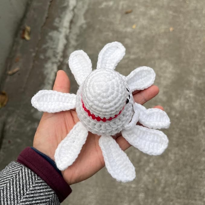 Emotional Support Badminton Gifts, Crocheted Badminton Plush Decor, Funny Positive Crochet Badminton Stuffed Doll Plushies