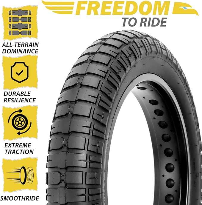 MOHEGIA E-bike Fat Tires Replacement Set: 2 Pack 20x4.0 inch Electric Bicycle Tires, Pair Inner Tubes with Tire Levers, High-Performance with Street or Urban Road Riding
