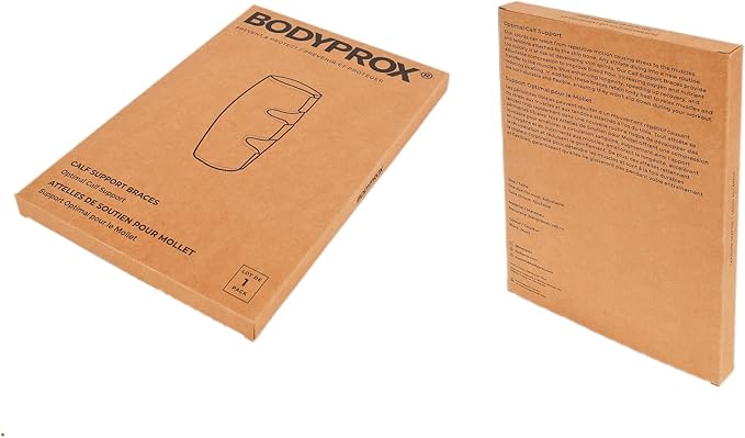 Bodyprox Calf Support Brace 1 Pack, Adjustable Shin Splint Compression Calf Wrap