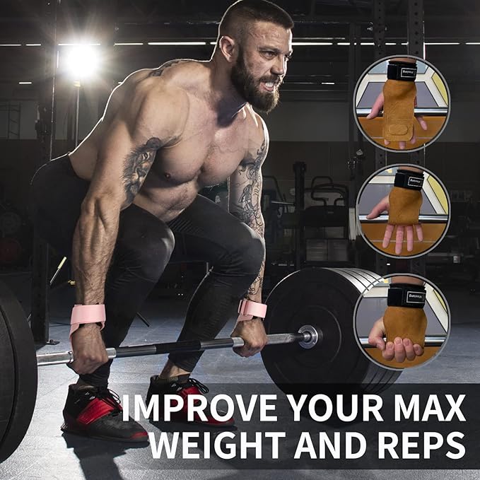 Adjustable Neoprene Padded Wrist straps for Weightlifting,Weight Lifting Straps Gym weight lifting wrist wraps，Gym Accessories for women for Men/Women(Pair)