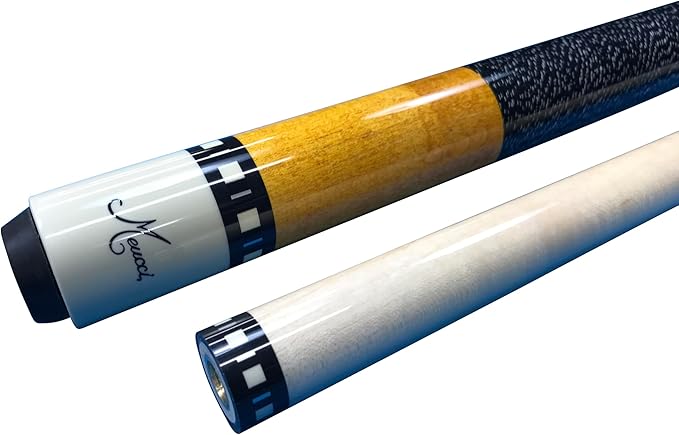 Meucci SB1-N Handcrafted Billiards Pool Cue Stick - Natural Stain + Hard CASE