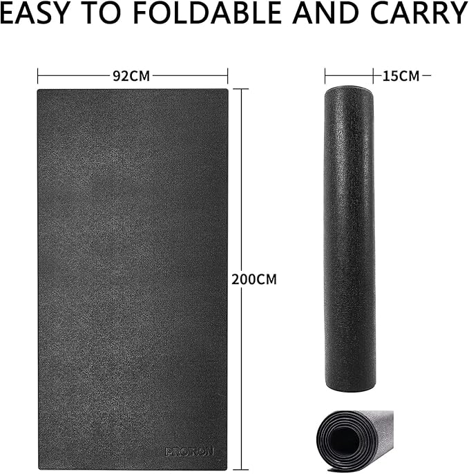 PROIRON Heavy Duty Exercise Equipment Mat, Treadmill Mat - 45"x32", 48"x24", 78"x36" - Floor Protector for Home Gym, Exercise Bike, Weight Bench, Rowing Machine, Cross Trainer