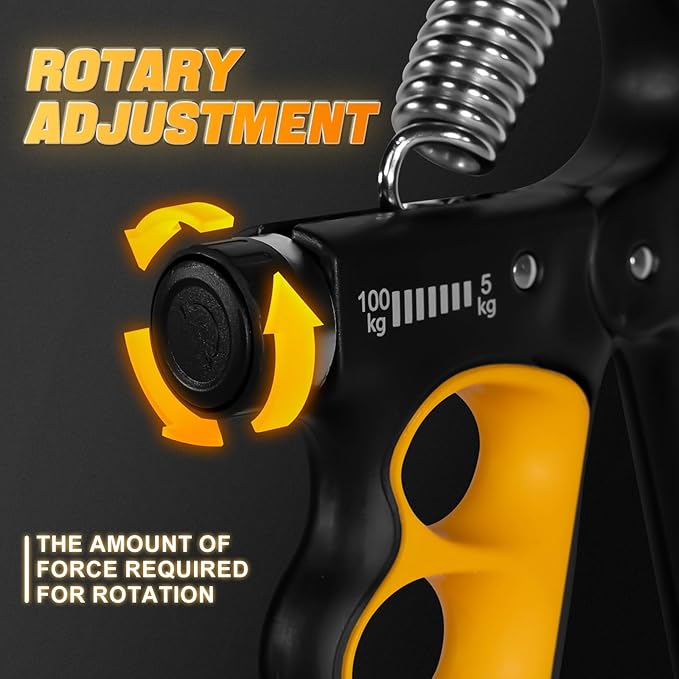 Grip Strength Trainer,Adjustable Resistance Forearm Strengthener,Five Fingers Hand Grips Strengthener with Digital Counter, Handgrip Strength Trainer, Hand Workout Grip