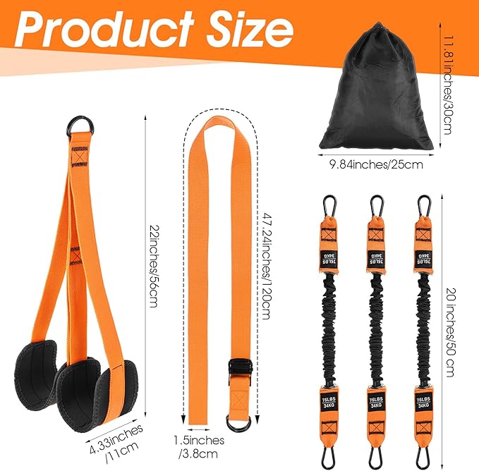 Pull Up Assistance Bands 75-225LBS Heavy-Duty Adjustable Resistance Band with Dual Feet Support Pedals Strength Training Workout Equipment for Beginners Chin Up Home Fitness Body Stretching