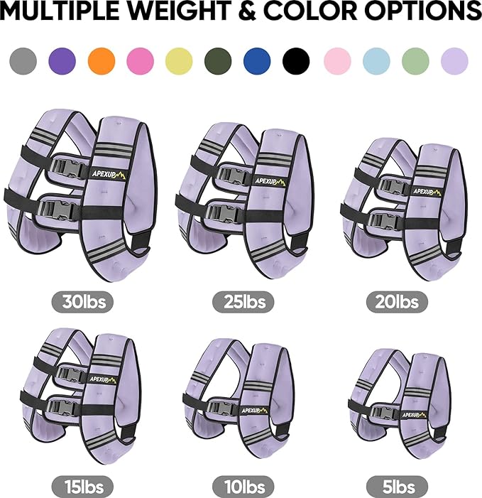 APEXUP Weighted Vest Men Women, Weight Vest for Women Workout Equipment for Strength Training Running