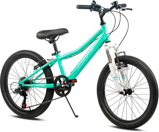 AVASTA Govet 20'' Kids Mountain Bike for 6-12 Years Old Boys Girls with Suspension Fork, 6 Speeds Drivetrain, Multiple Colors