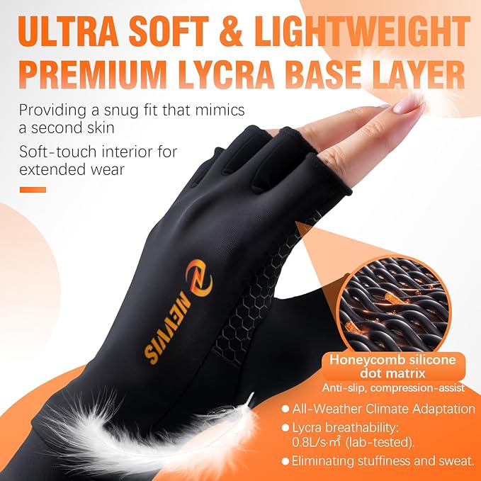 Compression Gloves Women Men, Arthritis Gloves for Women for Pain, Carpal Tunnel, Swelling Edema, Tendonitis...1 Pair