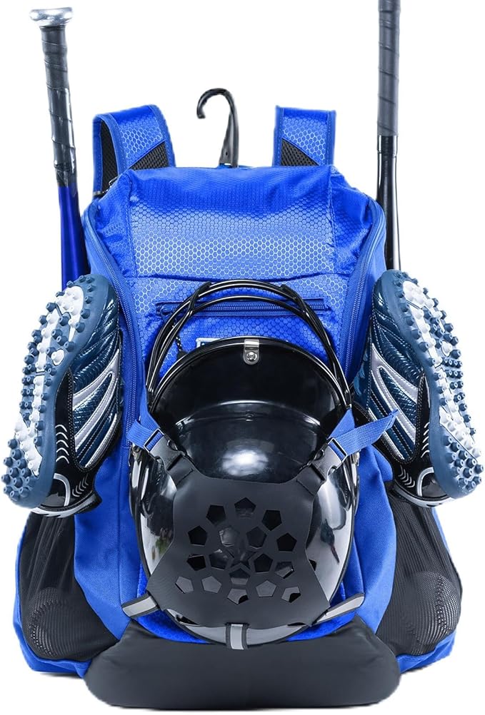 | Baseball Bag Softball Bat Bag, Double-layer Baseball Backpack Adult with Gear Klip To Hold Baseball Glove, Baseball Essential Gear, Youth Baseball Bag for Boys, Girls, Baseball Accessories
