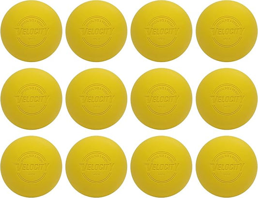 Velocity Lacrosse Balls - 1, 2, 3, 6, 12, 18, 24, 36, 60 and 120 Packs - for Practice, Official NFHS and College Approved Size