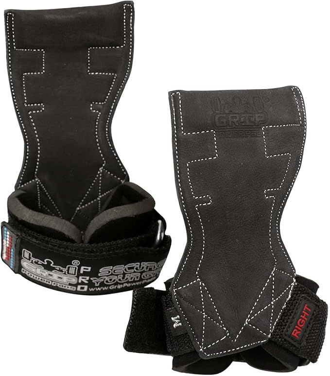 Lifting Grips PRO Weight Gloves Heavy Duty Barbell Gymnastics Straps Alternative to Power Hooks Deadlifts Adjustable Neoprene Padded Wrist Wrap