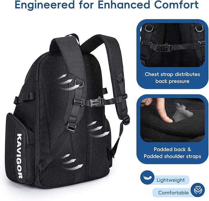 Baseball Bag for Youth and Adult, Softball Bag 50L Large Capacity Holds 4 Bats, Equipment Backpack with Shoes Compartment