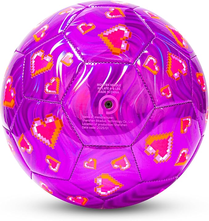 Soccer Ball Size 3, Size 4 - Kids Aged 3-5 6-8 8-12 Outdoors Sports Training Playing Ball Set with Pump Teens Girls Boys Back to School Gift