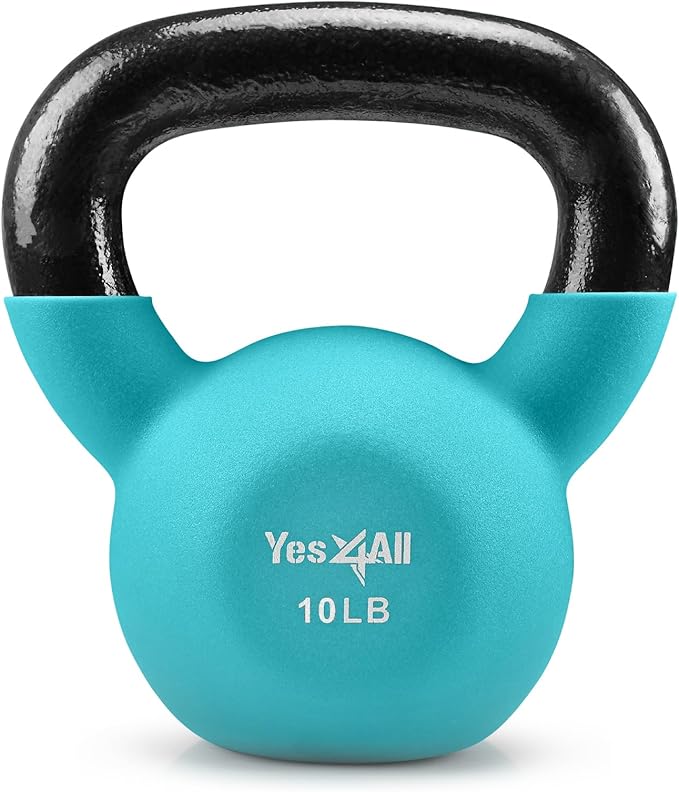 Yes4All Kettlebells 5lbs-65lbs & Kettlebell Sets Adjustable Weights, Kettlebell for Weight Training, Home Workout Equipment with Secure Grip for High Rep, Exercise Equipment