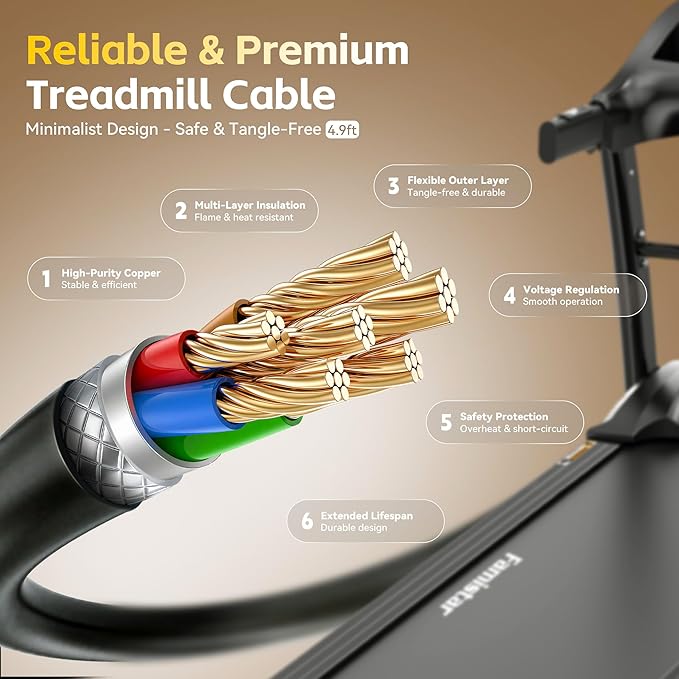 5.0 HP Folding Treadmills for Home with 15% Incline, 400 lbs Capacity Treadmills for Exercising, 0.6-10MPH, APP Control,Shock Absorption, Safe & Quiet