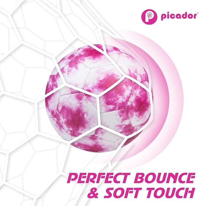 Size 4 Soccer Ball, Kids Soccer Balls for Girls Boys Youth Children Training Backyard School Indoor Outdoor Ball with Pump Gift
