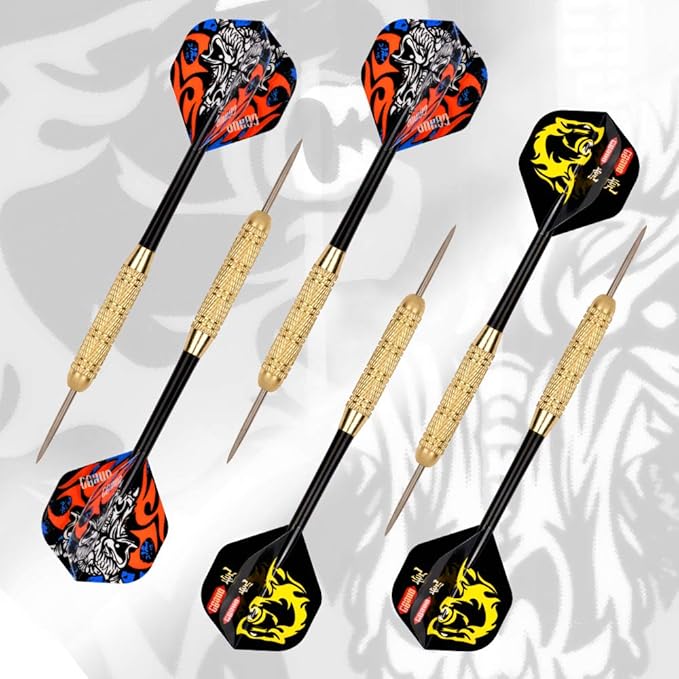 Vapor 180 Bristle Dartboard Staple Free Bullseye Steeltip Darts Extra Flights