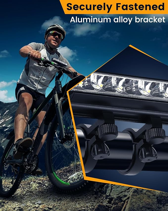 Best Bright Bike Light for Night Riding, USB-C Rechargeable Bicycle Light, Bicycle Headlight Set, Daytime Running Light, Waterproof Bike Headlight Taillight for Adult Kid Mountain MTB Off-Road Cycling