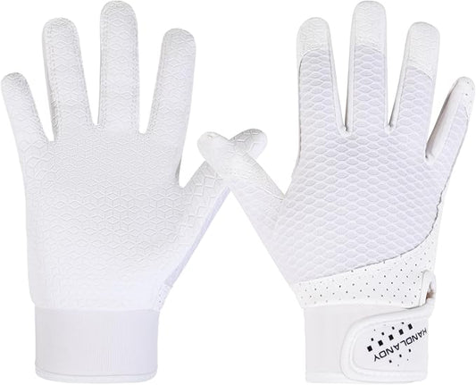 HLDD HANDLANDY Batting Gloves – Durable Grip, Breathable Baseball Softball Gloves for Adults Youth Kids – Gift for Players