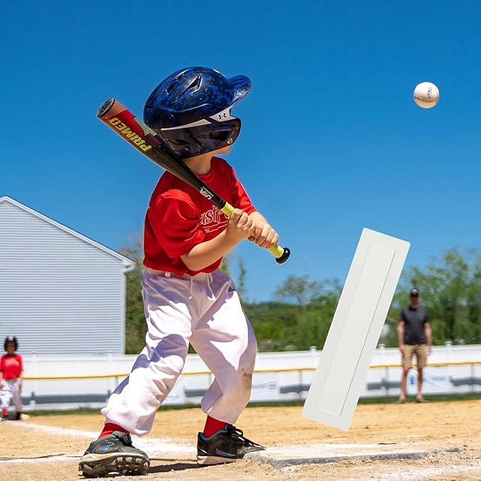 2 Pcs Baseball Pitching Rubber, Pitcher's Plate, Baseball & Softball Pitching Mound Rubber for Baseball Softball Games, Practice, Skill Camps, Coaching Equipment
