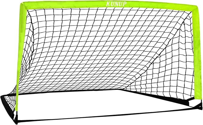5×3 6x4 9x5 FT Portable Kids Soccer Goal for Backyard, Foldable Soccer Practice Net with Carrying Bag for Toddler Youth Adult Pop Up Soccer Training Equipment Indoor and Outdoor Sports Game