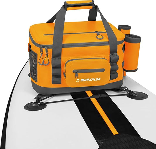 Waterproof Shell 24 cans Paddle Board Cooler Bag, Sup Deck,Kayak Cooler Bag Accessories