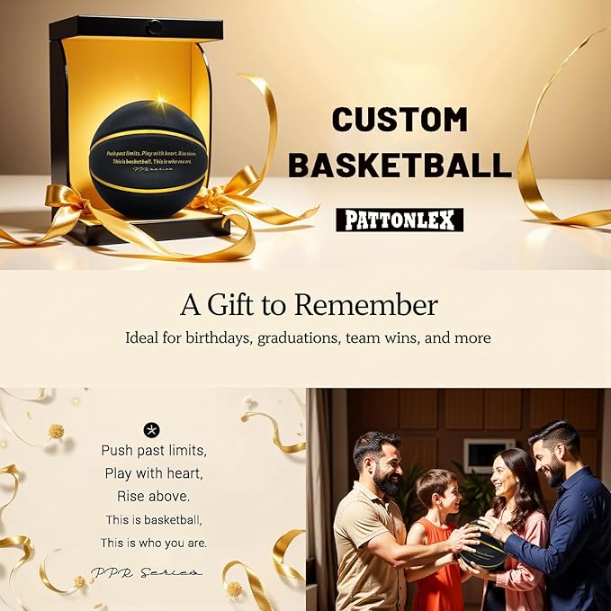 Custom Personalized Basketball – Official Size 7/6 | Leather Indoor/Outdoor Basketball Ball with Name | Idea Gifts