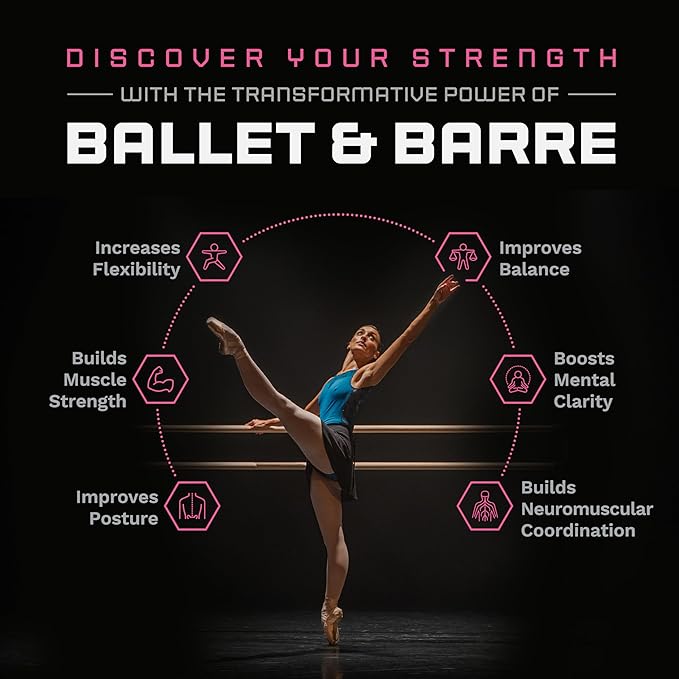 VITA Barre Wall-Mounted Single Ballet Barre, Geo, Wood | Fixed Height, Made in USA, Home, Studio or Gym Exercise Equipment for Kids & Adults | Dance, Fitness, Pilates