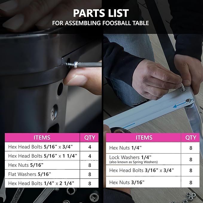 Outdoor Foosball Table Adult Size - Game Tables for Adults with Balls & Players - Soccer Table Game for Indoor Use - Weatherproof Perfect for Tournaments