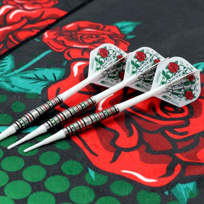 CUESOUL Soft Tip Darts Set Plastic Tip with Dart Case