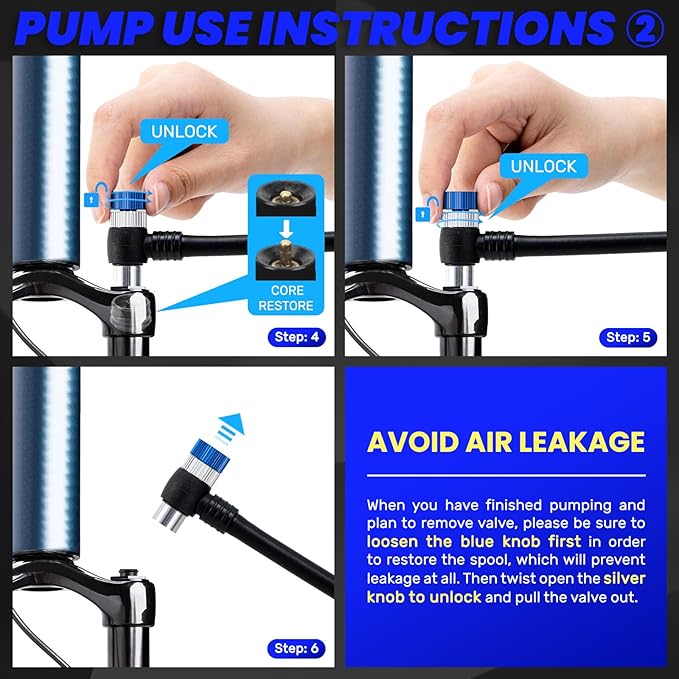 High Pressure Shock Pump: Bike Shock Air Pump with Gauge 400 PSI for Fork and Rear Bicycle Suspension,Mini Mountain Bicycle Pump Fits Schrader Valve