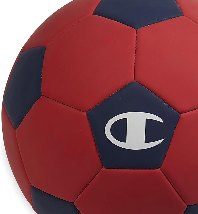 Champion Youth & Adult Soccer Ball - Paneled Design, Enhanced Control, Durable Cover & Butyl Bladder, for Indoor & Outdoor Training, Sizes 3, 4, 5, Includes 6" Pump
