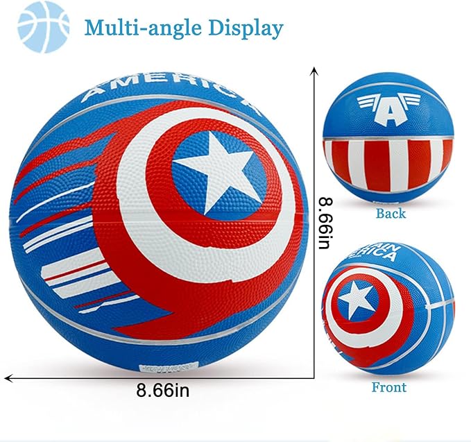 Kids Basketball Size 5 Youth Basketball 27.5" for Indoor Outdoor Play Games,Training Basketball for Beginner(Boys&Girls)
