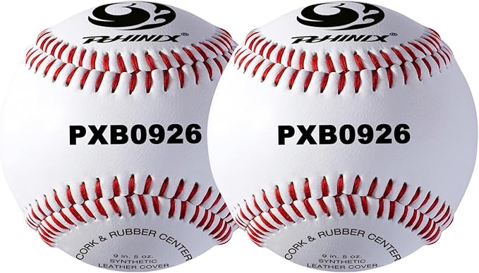PHINIX Synthetic Leather Baseballs for Practice Recreation Use and Casual Games