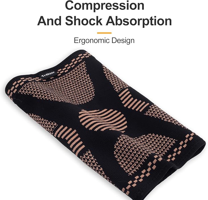 Knee Brace for Women and Men, Knee Compression Sleeve for Running, Workout, Hiking, and Fitness, Knee Brace for Arthritis Pain and Support (Pair, Black, X-Large)