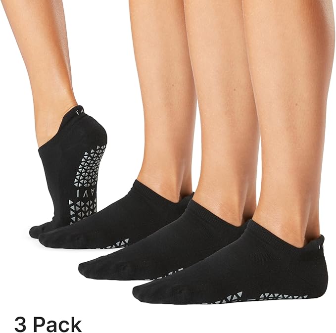 TAVI Women’s Savvy Grip Socks, Multi-Pack - Pilates Socks with Grips for Women, Slipper Socks for Pilates, Yoga, and Ballet