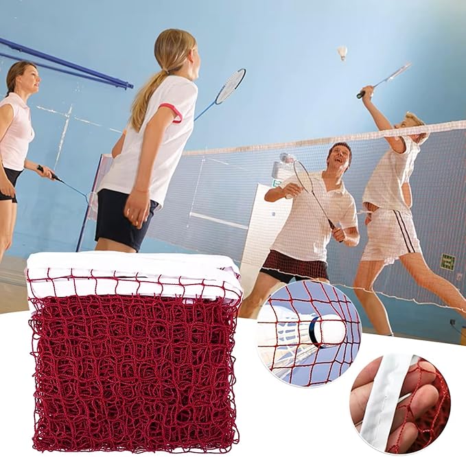 Outdoor Replacement Badminton Net, Indoor Standard Regulation Badminton Court Netting Only, for Backyard Beach Garden,20 FT x 2.5 FT