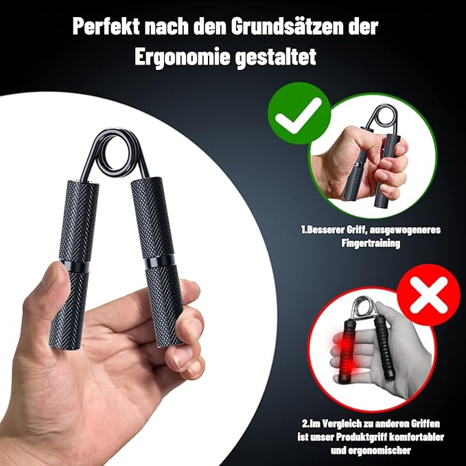 Grip Strength Trainer 6 Pack,100LB-350LB Hand Exerciser Gripper Forearm Finger Strengthener Non-Slip Suitable for Hand Rehabilitation Finger Strength Training, Muscle Building, Home Gym