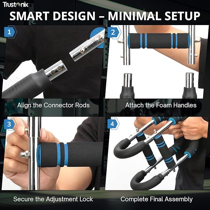 Twister Arm Trainer | Chest & Arm Exerciser for Men | Chest Workout Equipment Exerciser | Upper Body Strength Trainer | High-Strength Metal Spring | Dual-Grip Handles |Durable & Resilient